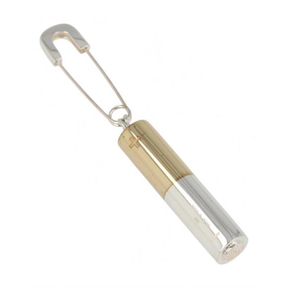 NEW AMBUSH women's battery charm single earrings in silver - Picture 2 of 2